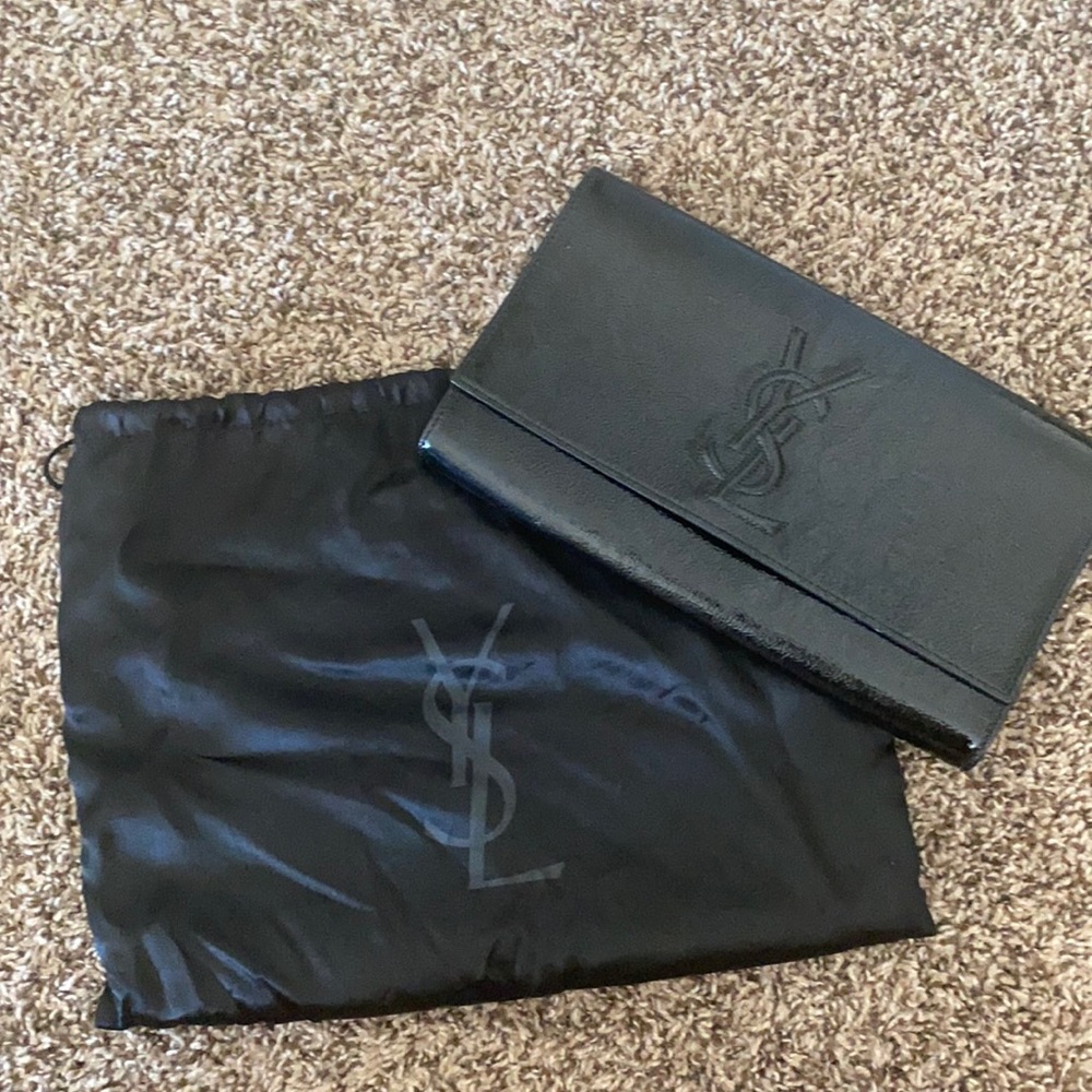 YSL patent clutch
